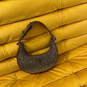 Guess Rhinestone Y2K Hobo Bag NWT Grey